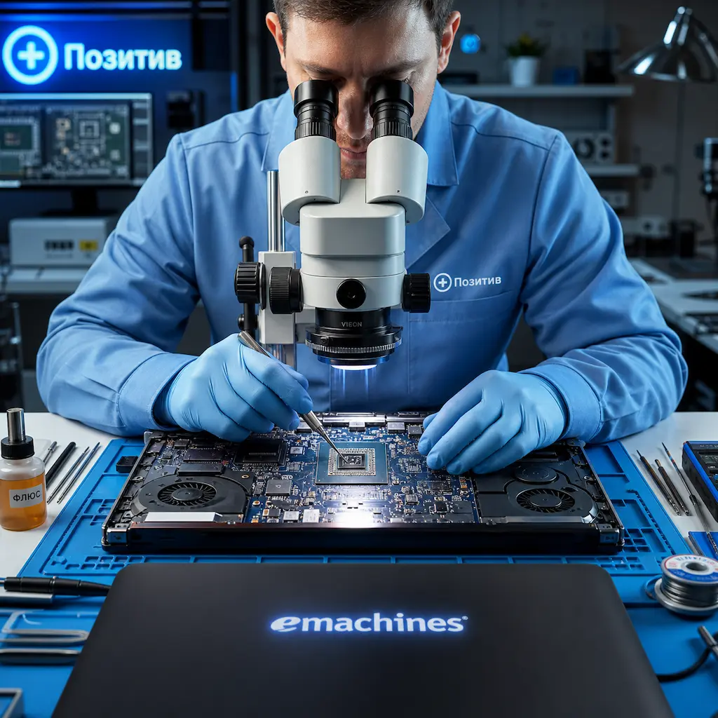 Замена видеокарты ноутбука Emachines в Иваново