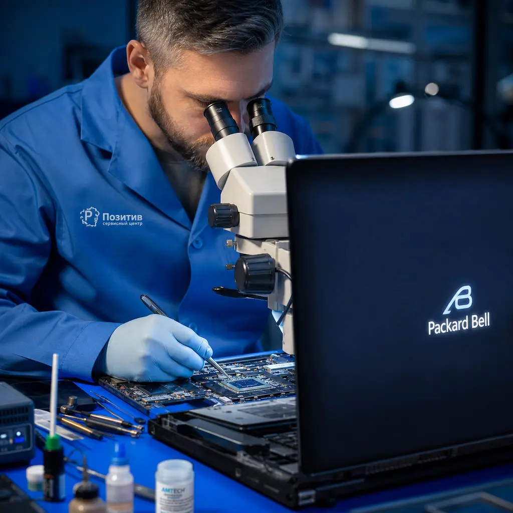 Замена видеокарты ноутбука Packard Bell в Иваново
