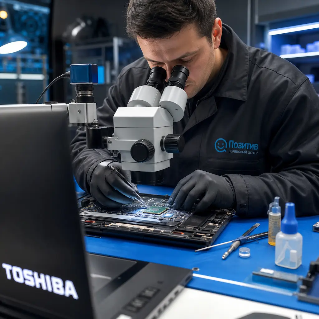 Замена видеокарты ноутбука Toshiba в Иваново