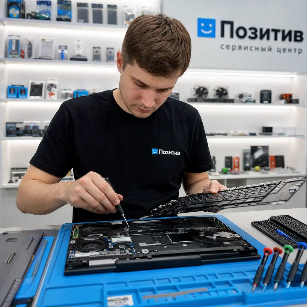 заменить клавиатуру на ноутбуке Samsung в Иваново