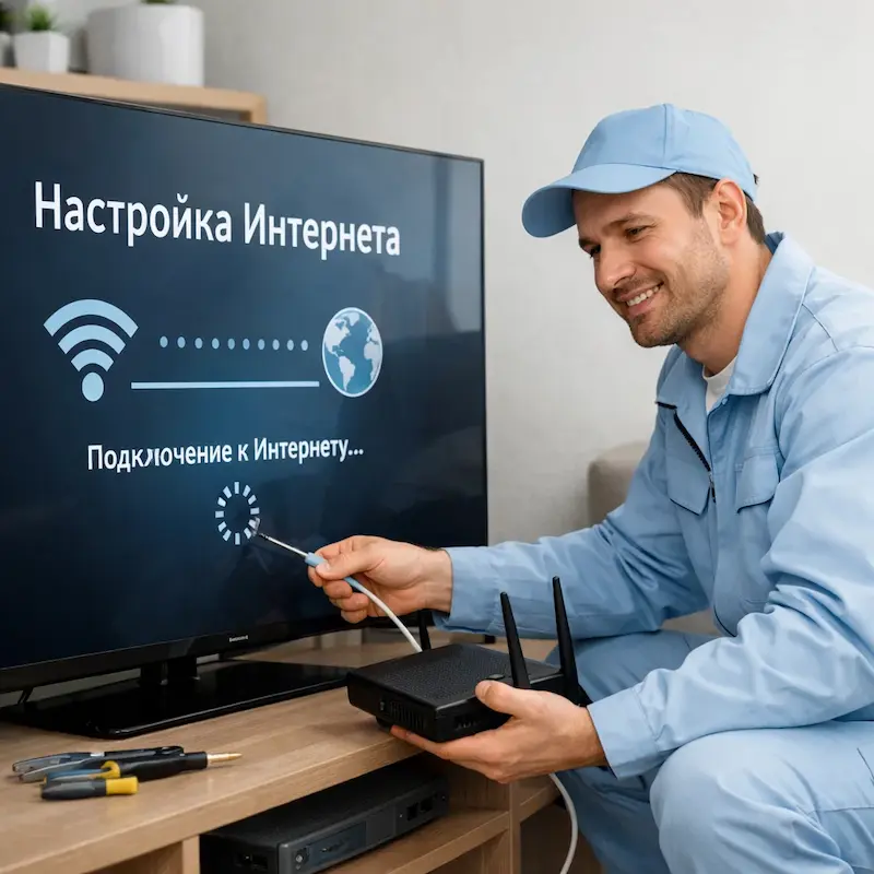 Настройка интернета на ТВ в Иваново