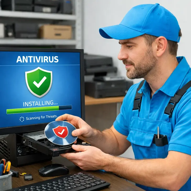 Установка антивируса в Иваново на дому