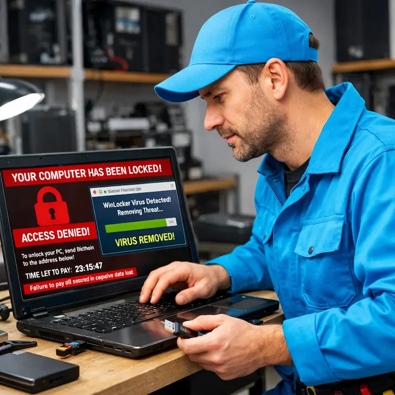 Поможем разблокировать компьютер и ноутбук в Иваново